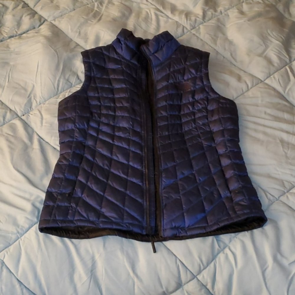 The North Face Thermoball Eco Vest Quilted Puffer Royal Blue Women's Medium